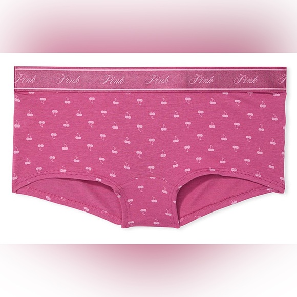 Victoria’s secret pink everywear push up bra 40B 40C And Panty Set Cherry Pink - Picture 5 of 7